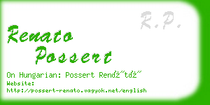 renato possert business card